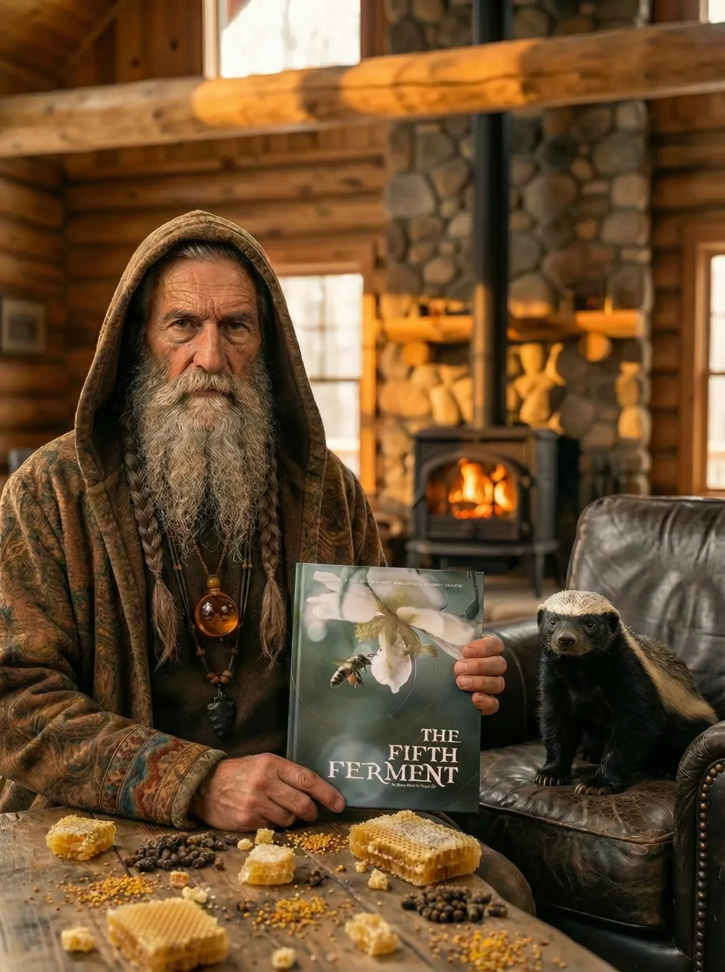 Dimitry holding The Fifth Ferment manifesto